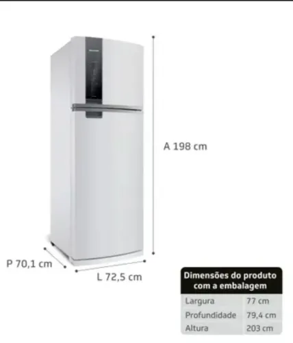 GELADEIRA 478L BRASTEMP FROST FREE MODELO BRA59A