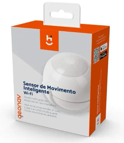 Sensor De Movimento Inteligente Wi-fi C/ Comando De Voz Hi by Geonav