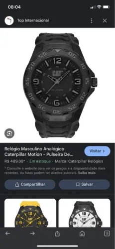 Relógio caterpillar