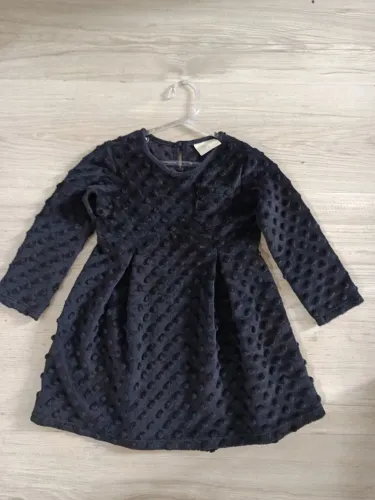 Vestido preto veludo - tamanho 2