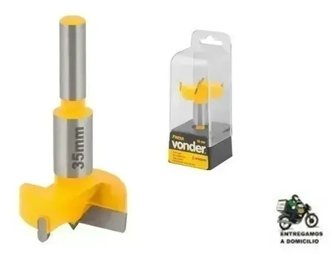 Broca Forstner 35mm Para Dobradiça Vonder