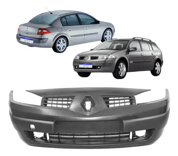 Parachoque Renault Megane 2006 2007 2008 2009 A 2013 Novo - Preto