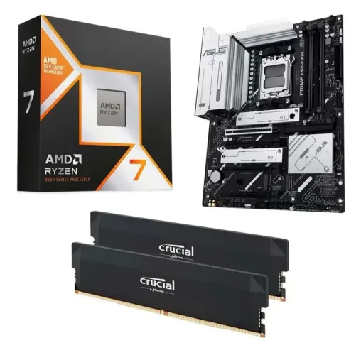 Kit ryzen 7 9850x3d + x870 + 32gb ram