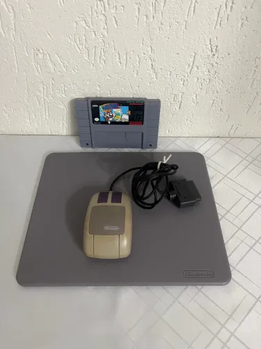 Jogo Mario Paint lousa e Mouse Originais 