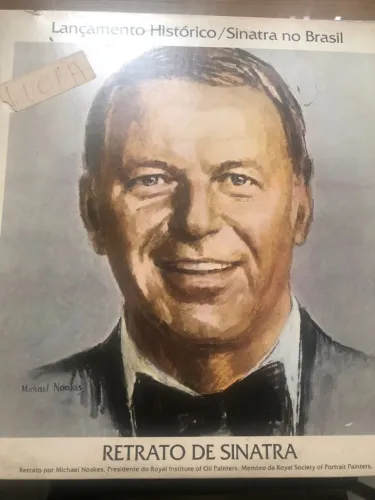 Disco de vinil duplo, intitulado "Retrato de Sinatra"
