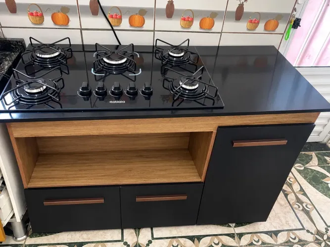 Vendo cooktop 5 bocas + balcão