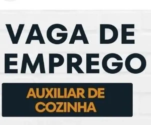Vaga para Auxiliar de cozinha 