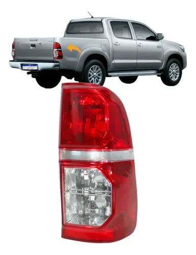 Lanterna Toyota Hilux 2012 2013 2014 2015 Bicolor Novo Ld - Direito - Vermelho