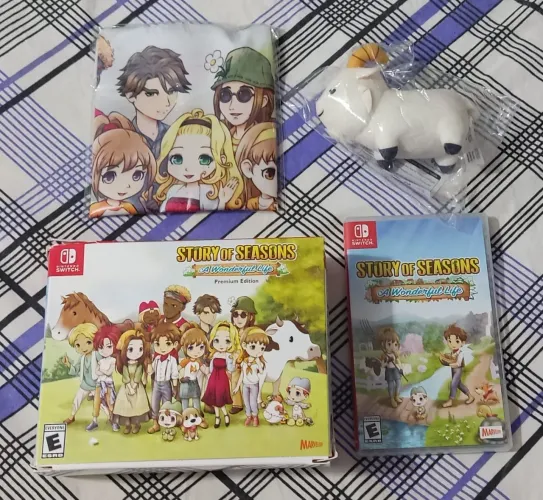 Jogo Harvest Moon Story of Seasons A Wonderful Life Nintendo Switch Premium Edição Special