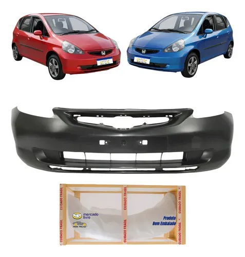 Parachoque Dianteiro Honda Fit 2006 2005 2004 2003 Novo Preto