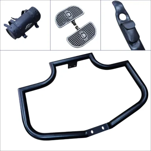 KIT HARLEY SPORTSTER 1200 / 800 | PROTETOR DE MOTOR E TANQUE | BOLSA FRONTAL | PEDALEIRA
