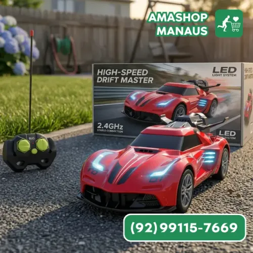 Carrinho Controle Remoto Super Esportivo Luzes E Drift