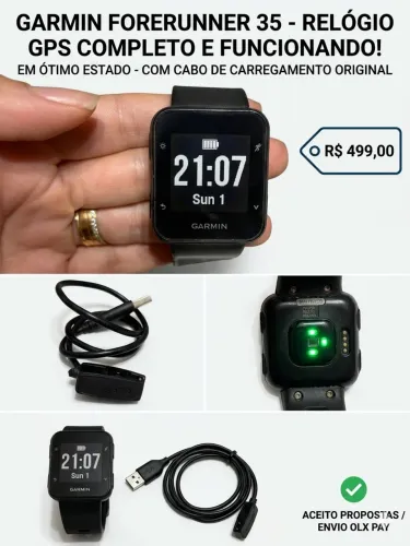 Garmin Forerunner 35 - Relógio GPS em Ótimo Estado