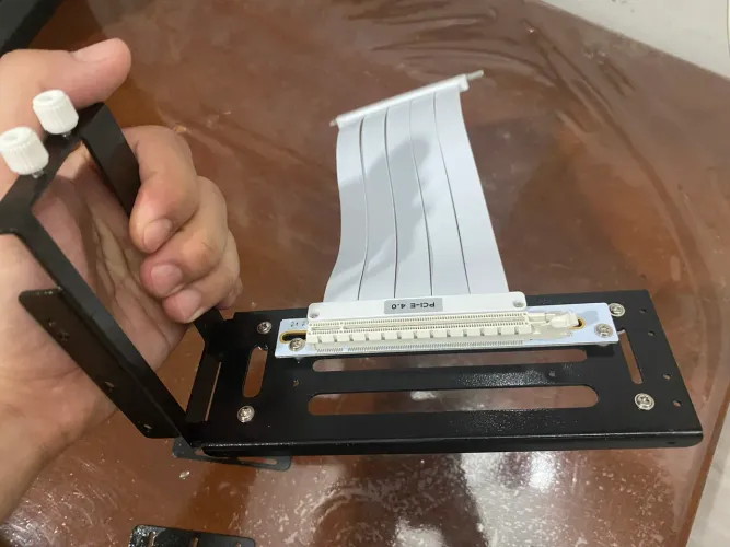 Cabo adaptador para placa de video na vertical pci express 4.0