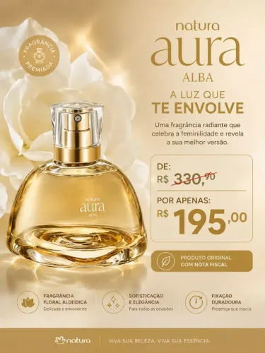 Eau de Parfum Feminino Aura Alba 75ml