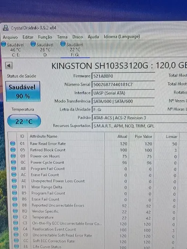 Ssd Kingston 120 GB