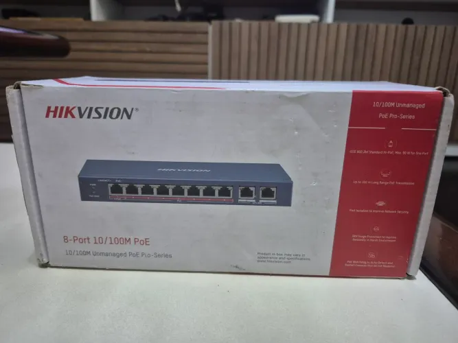 Switch POE 8 portas modelo DS3E0310HP-E