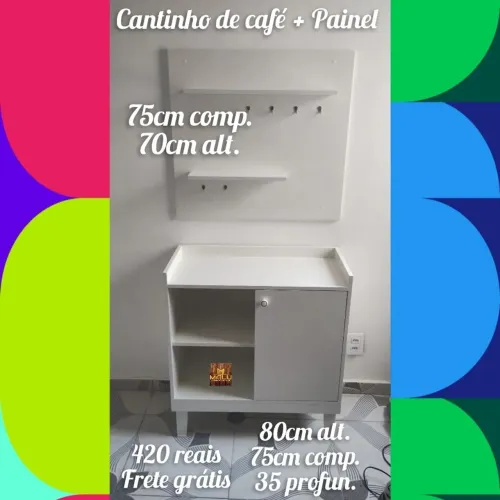 Promoção cantinho do café + painel