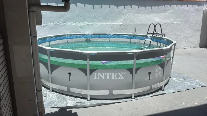 Piscina Estrutural Circular Intex Clearview 12.706 Litros Completa 110V
