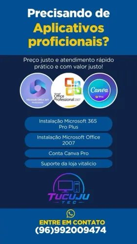 Instalação de aplicativos e softwares