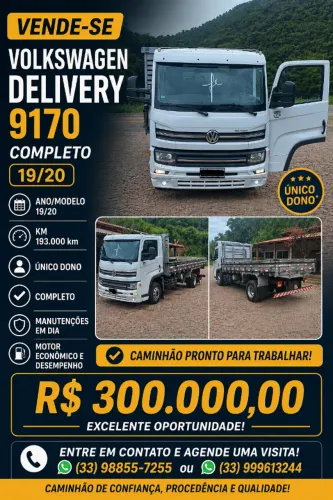 VOLKSWAGEM DELIVERY 9170 COMPLETO
