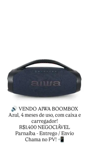 Vende-se bombox Aiwa 