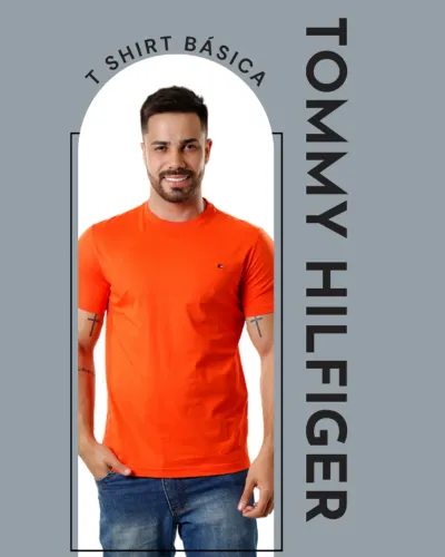 Camiseta Tommy Hilfiger Básicas 50% off Importada