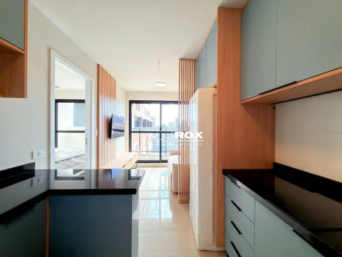 Apartamento mobiliado, 1 quarto para alugar, 35 m² por R$ 3.000/mês - Centro - Curitiba/PR