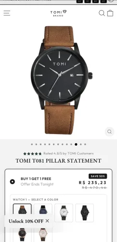 Relógio Tomi Brand T081 PILLAR STATEMENT