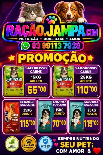 RAÇÃO 15KG/25KG APARTI 65"00