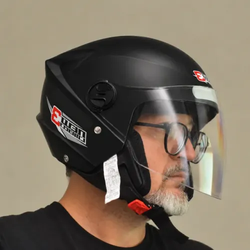 Capacete Moto Pro Tork Aberto New Liberty Preto tm 60 novo na caixa