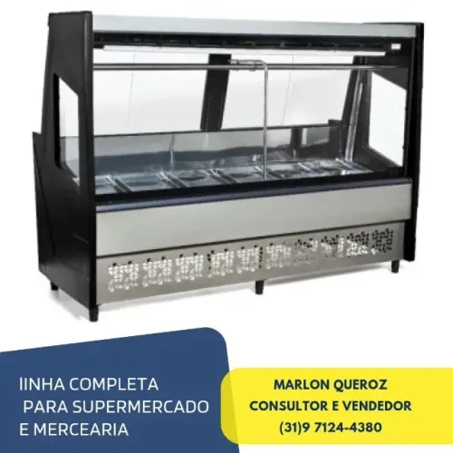 Balcão de Carnes Preto 2M Polar