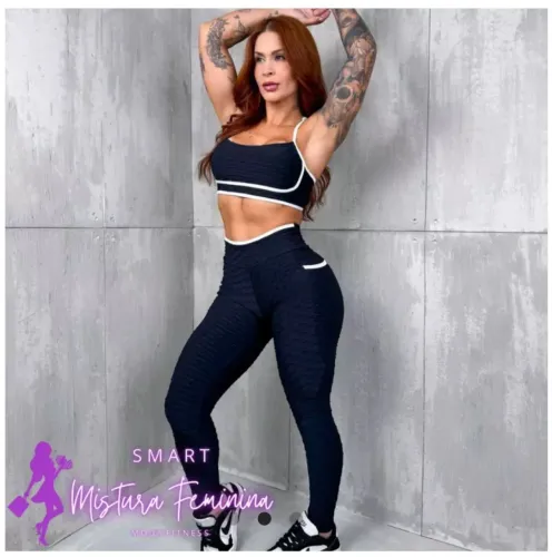 Conjunto de legging empina bumbum