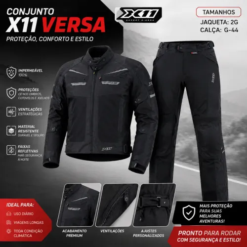 Conjunto X11 Versa Original - Jaqueta 2G + Calça G/44