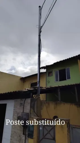 Substituição e Venda de poste Galvanizado 