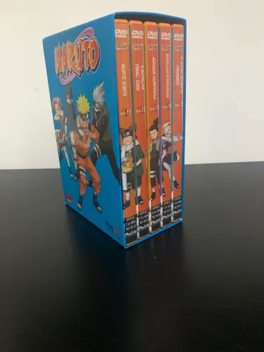 Box com 5 discos do Naruto
