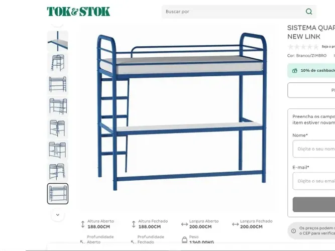 CAMA BELICHE COM ESCRIVANINHA
