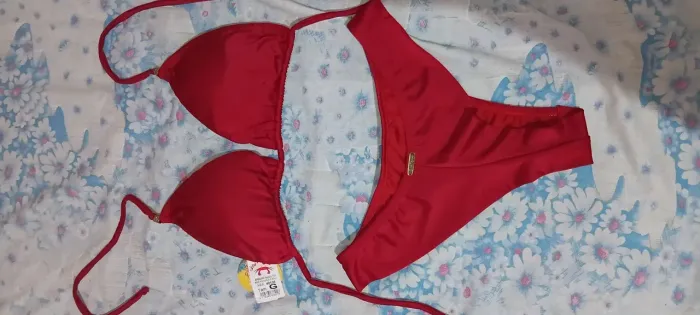 Vendo biquíni vermelho 