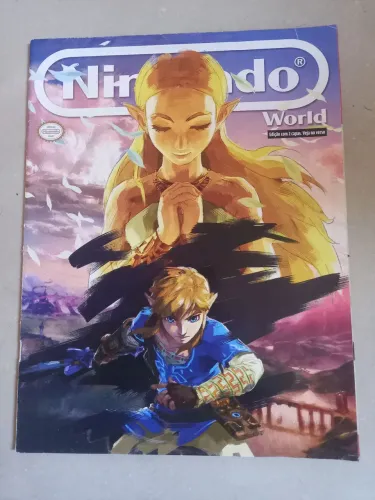 Revista de Games Nintendo World 201 com Pôster