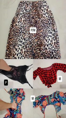 Bazar de roupas. Todas essas por 100