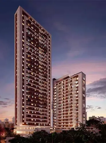Botanic - Torre Flora, apt. com 76 M², com 03 quartos sendo 01 suíte. Rua Real da Torre.