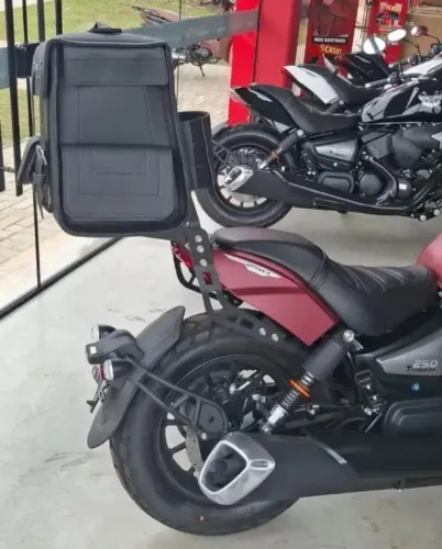 Sissy Bar + Bagageiro + Bag Traseiro para Shineray/SBM Titanium 250