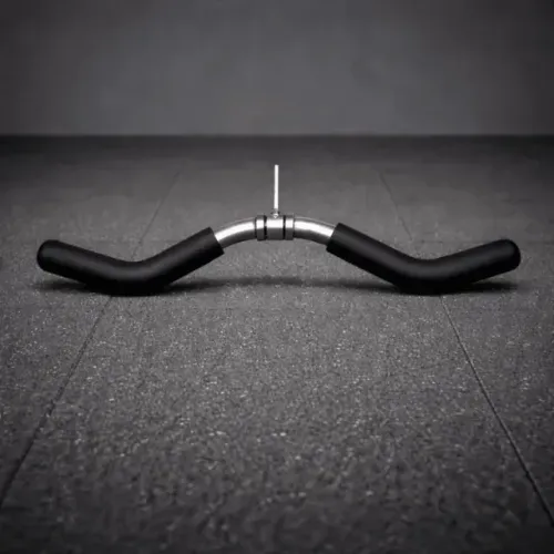Puxador Cromado Triceps Bigode Maciço C/ Giro