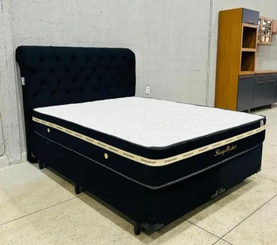 Colchão e base Queen size 