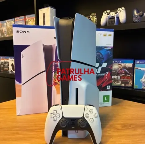 PS5 SLIM FISICO SEMI NOVO + BRINDES + 60 JOGOS DIGITAIS LOJA FÍSICA BELO HORIZONTE