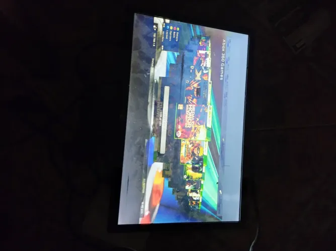 Xbox 360 slim desbloqueado cheio de jogos na memória 1 controle original