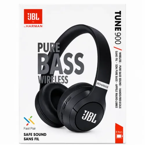 Fone Bluetooth Tune 900 Sem Fio Over Ear Compatível JBL Preto Branco Rosa Azul pode retira
