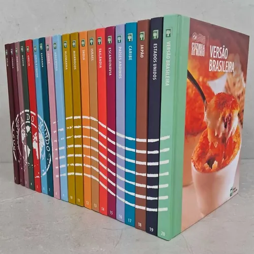 Coleção livros receita capa dura editora abril Brasil.