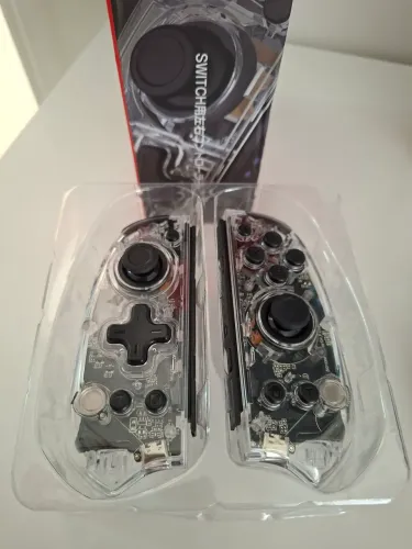 Joycons Pro IINE transparente com leds