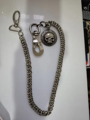 Harley Davidson corrente para carteira SKULL